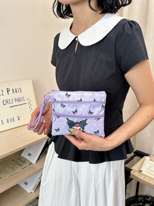 Wholesale Cute Cartoon Cat Kids Coin Purse for Girls Nylon Zipper Pouch School Supply