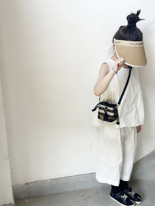 Wholesale Canvas Drawstring Bucket Shoulder Bag for Women JDC-SD-YuanDuo031