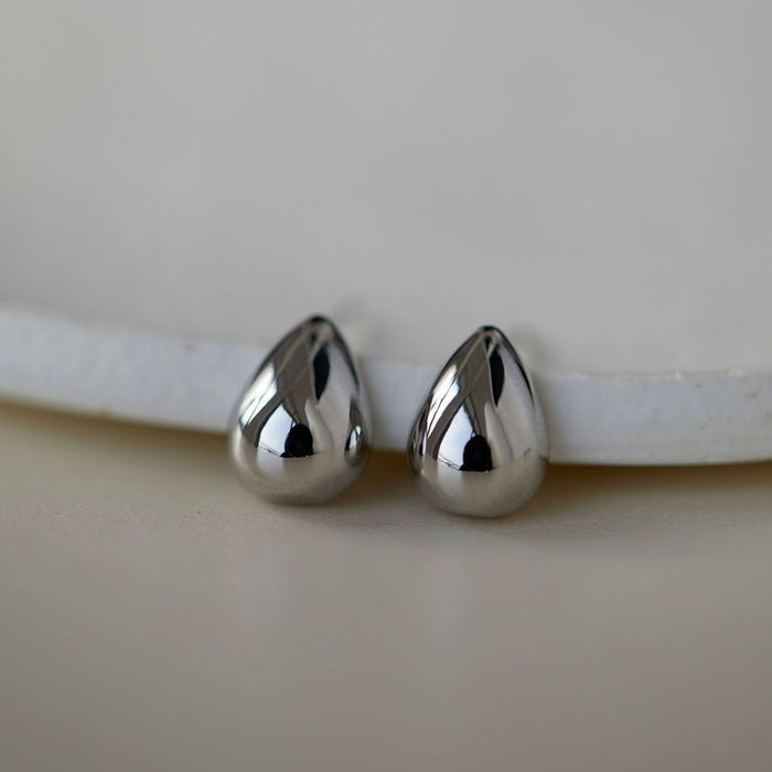 Wholesale Brushed Water Drop Flower Earrings for Women