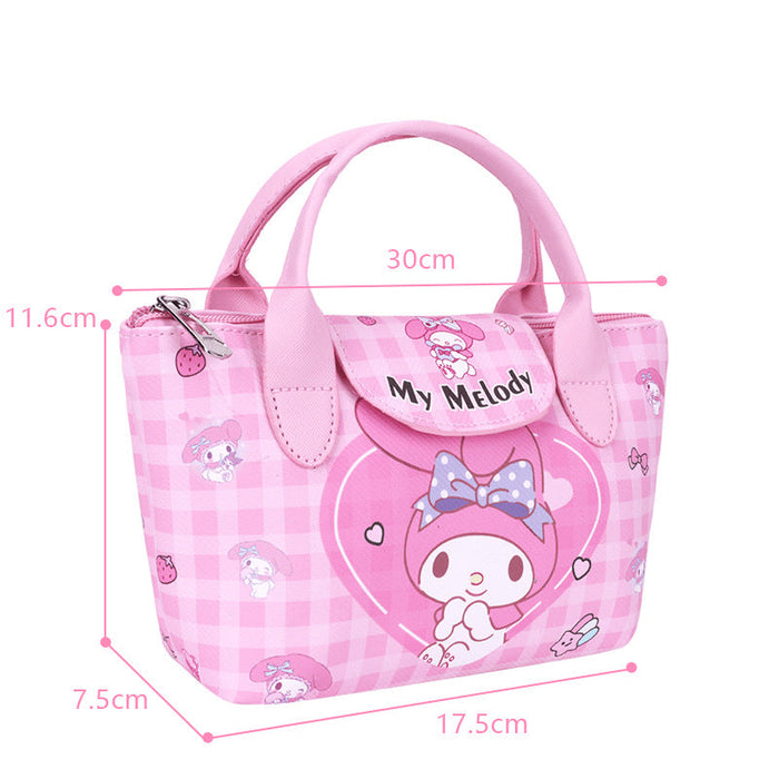Wholesale Cute cartoon print horizontal cylindrical shoulder bag
