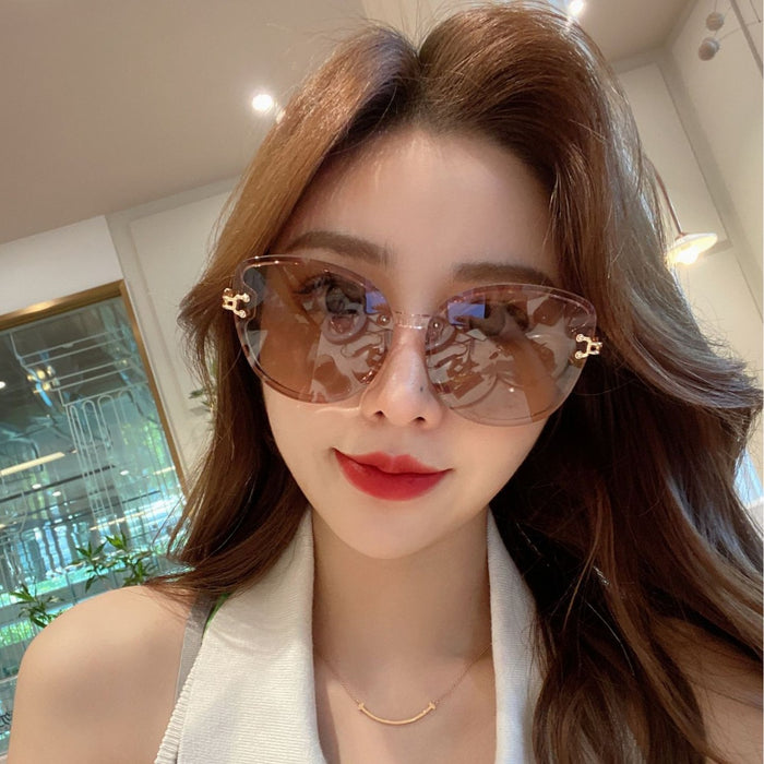 Wholesale Round frame sunglasses with UV protection, fashionable sun protection, and sunglasses