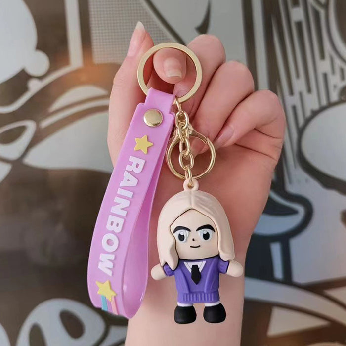 Wholesale Cartoon Silicone Doll Keychain JDC-KC-HaoXi024