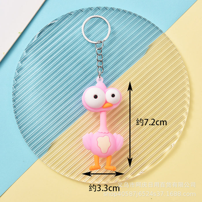 Wholesale 10PCS Cartoon Big Eye Animal Doll Keychain JDC-KC-AQing006