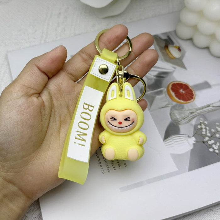 Wholesale Plush toy key pendant for couples, cute plush keychain cartoon