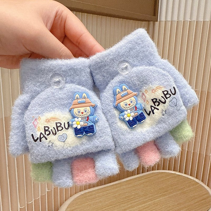 Wholesale Cute children' s winter thickened warm gloves