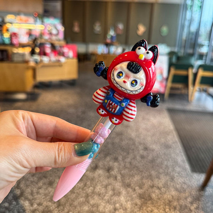 Wholesale Cartoon smiley face funny rhinestone press ballpoint pen