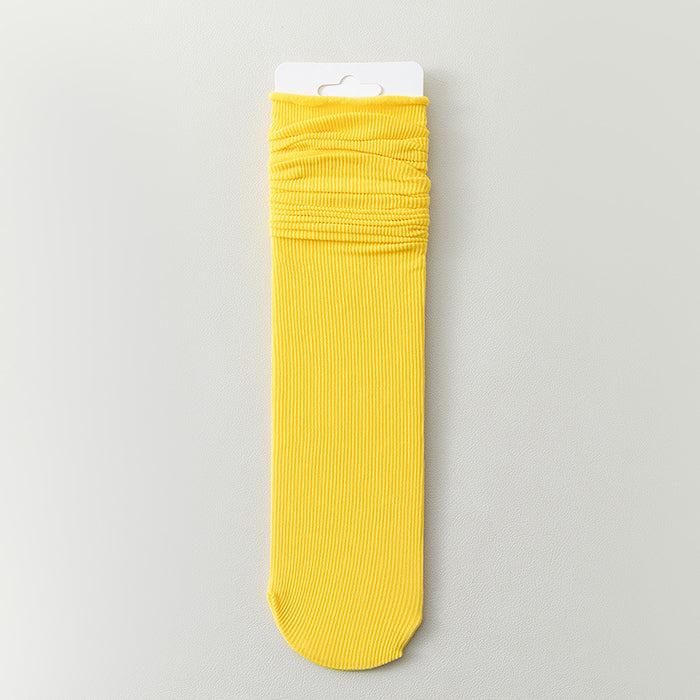 Wholesale Thin socks, velvet mid tube socks, stacked socks, rolled edge stockings