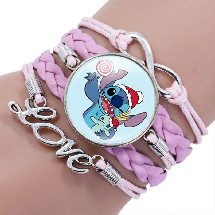 Wholesale Cartoon Braided Multi-layer Gemstone Bracelet JDC-BT-NH019