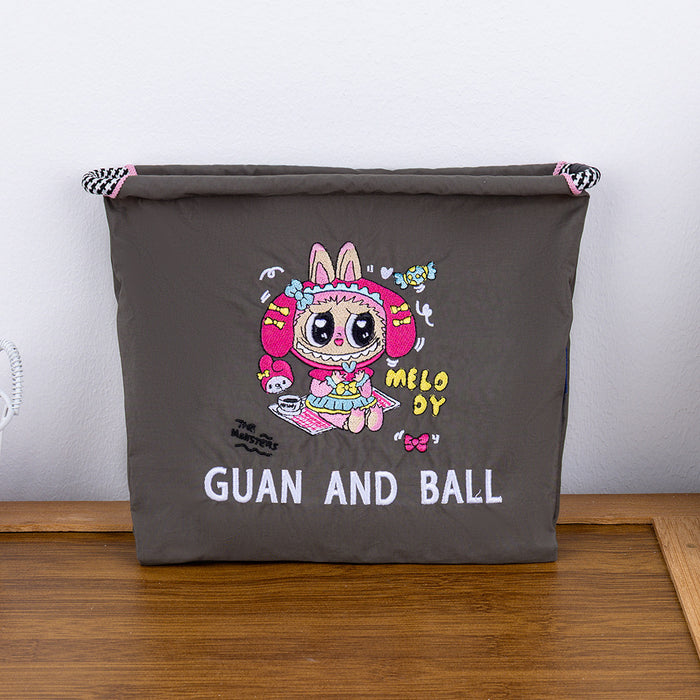 Wholesale Needle Embroidered Donut Mini Bag Mini Shoulder Crossbody Bag Handbag Canvas Bag