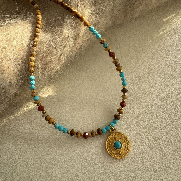 Wholesale Necklace, light luxury, high-end accessories, small sun titanium steel necklace, women's collarbone chain