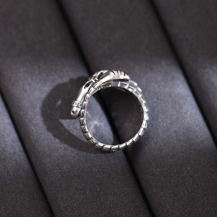 Wholesale New Personalized Alloy Ring with Exaggerated Opening, Retro Fashion Jewelry