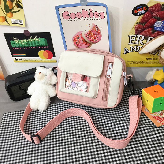 Wholesale Customized new canvas bag, crossbody bag, artistic versatile, cute shoulder bag