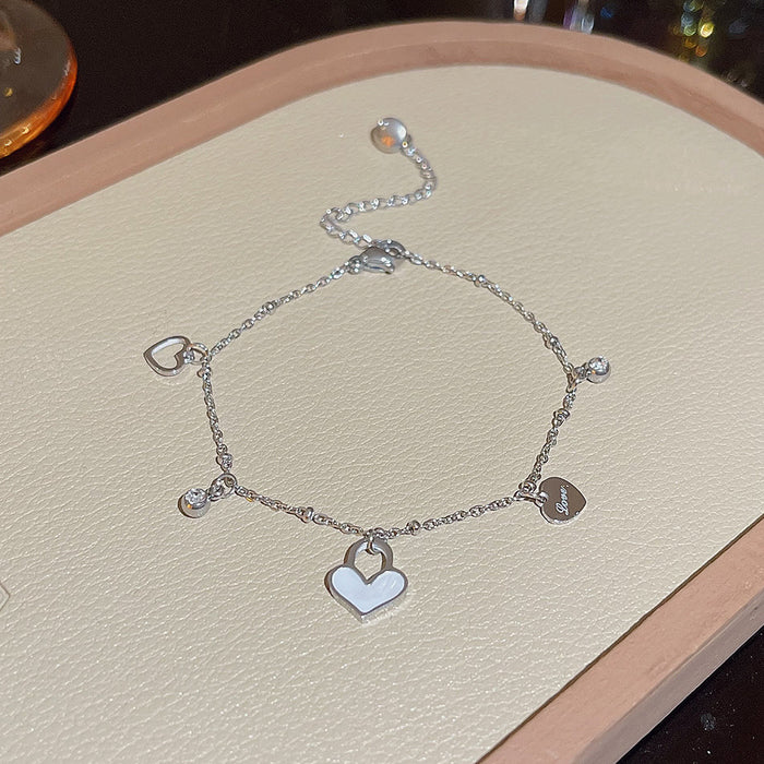 Wholesale stainless steel bracelet double-layer folded to wear