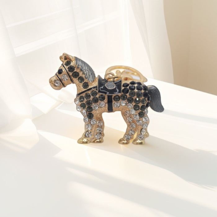 Wholesale Diamond Pony Keychain Alloy Animal Pendant Bag Key Pendant