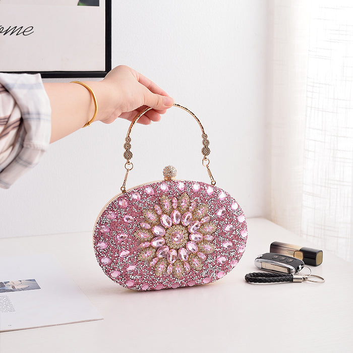 Wholesale Sunflower Evening Bag Diamond Handbag JDC-HB-YiX004