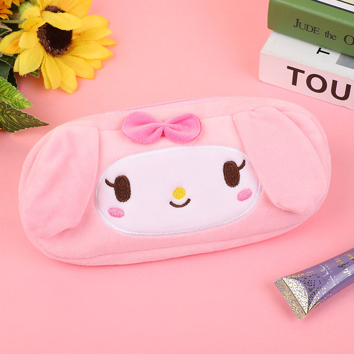 Wholesale Cute Plush Embroidered Pencil Cases