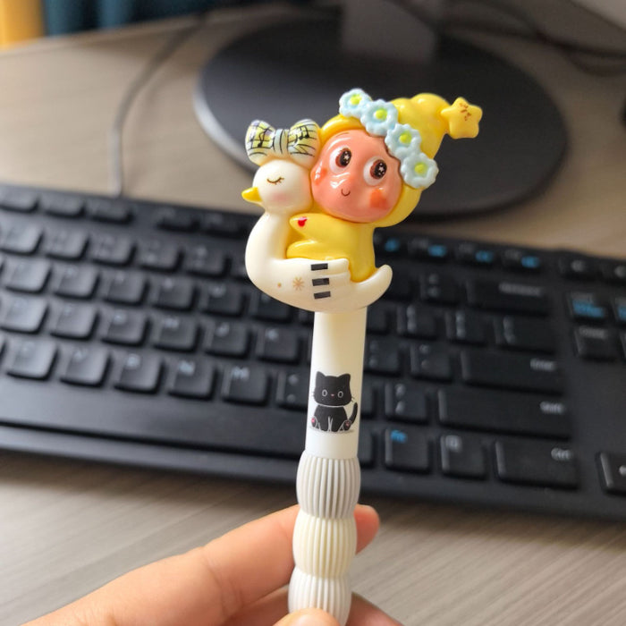 Wholesale Creative Monster Soft Grip Star Character Gel Pen 0. 5mm Cute Trendy Writing Tool