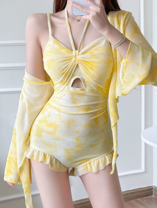 Wholesale One-piece swimsuit with a high-end and conservative skirt style