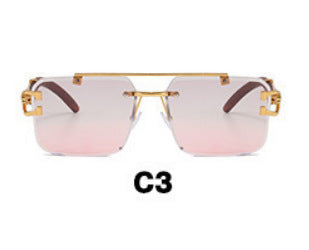 Wholesale Sunglasses frameless cut square sunglasses fashion sunglasses