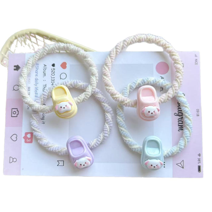 Wholesale Cartoon Cute Small Slippers Hair Ring Ins Girl Headband Student All-match Hair Accessories