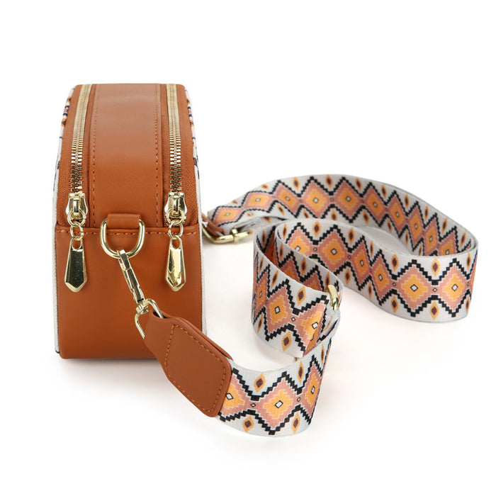 Wholesale Cotton and Linen Printed Bohemian Shoulder and Crossbody Bag JDC-SD-longl003