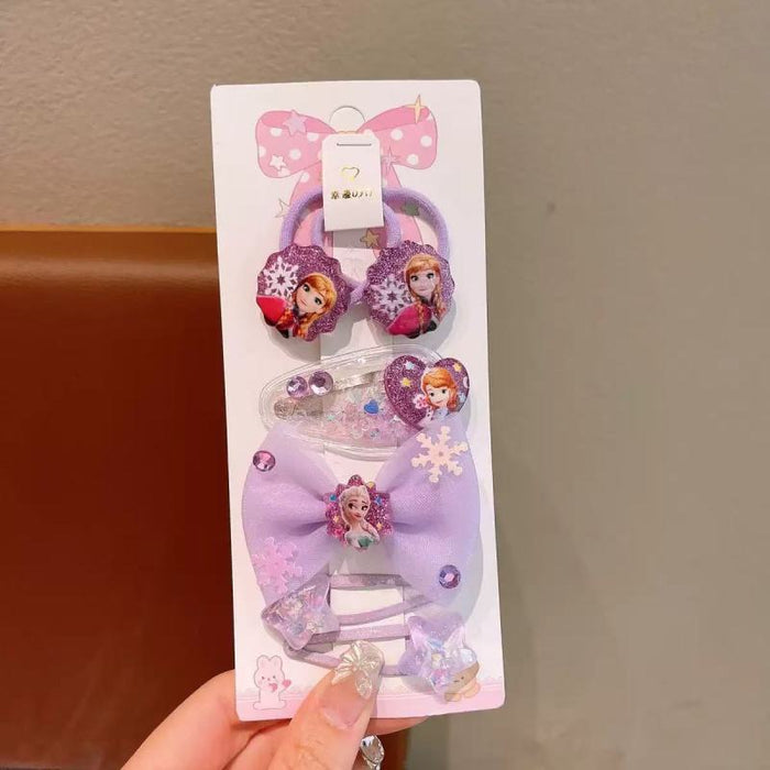 Wholesale Cute Cartoon Kids'  Hair Clip and Hair Scrunchies Set