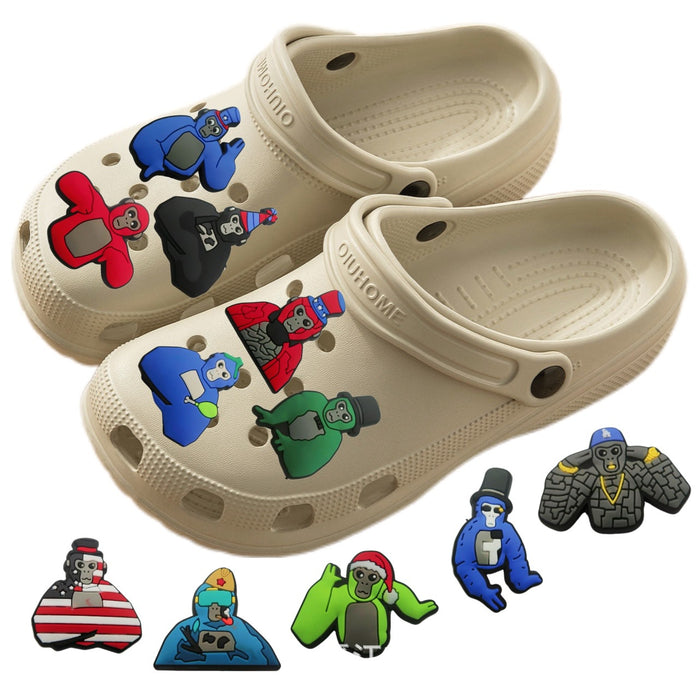 Wholesale Cave shoes, shoe buckles, cartoon cute PVC drip molded shoe flowers, detachable shoe accessories in stock