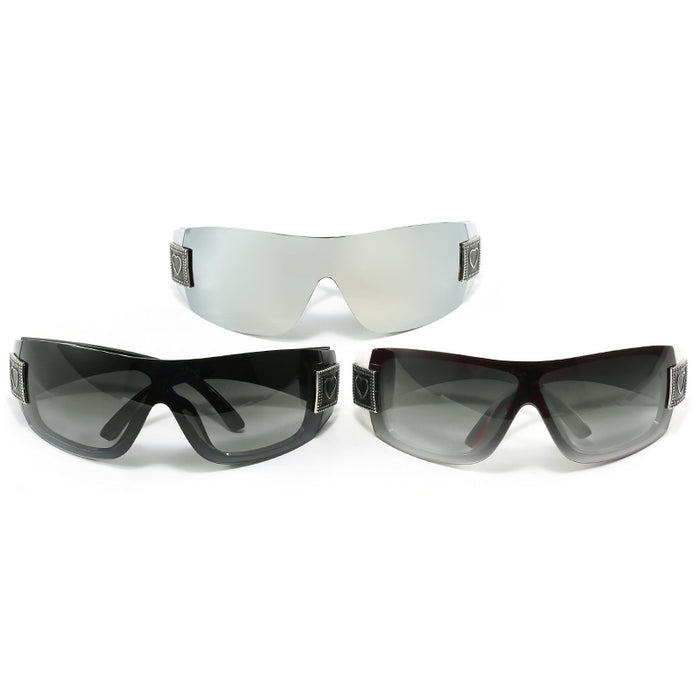 Wholesale Conjoined glasses, sunglasses, cycling high-end large frame