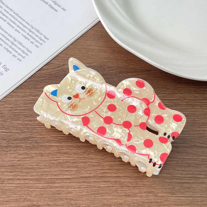 Wholesale Acrylic Cartoon Cat and Dog Claw Hair Clips for Women Everyday Styling
