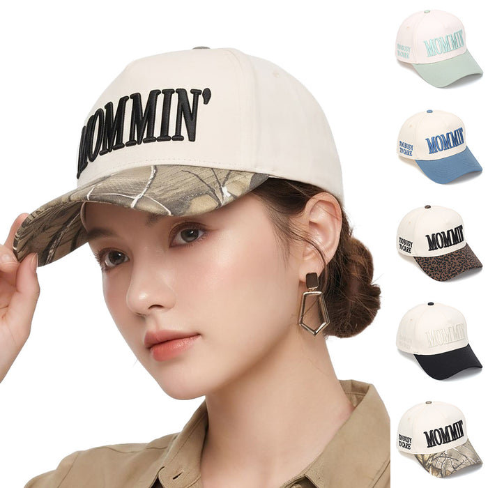 Wholesale Embroidered English Letter Leopard Print Baseball Cap - Women' s Sun Hat