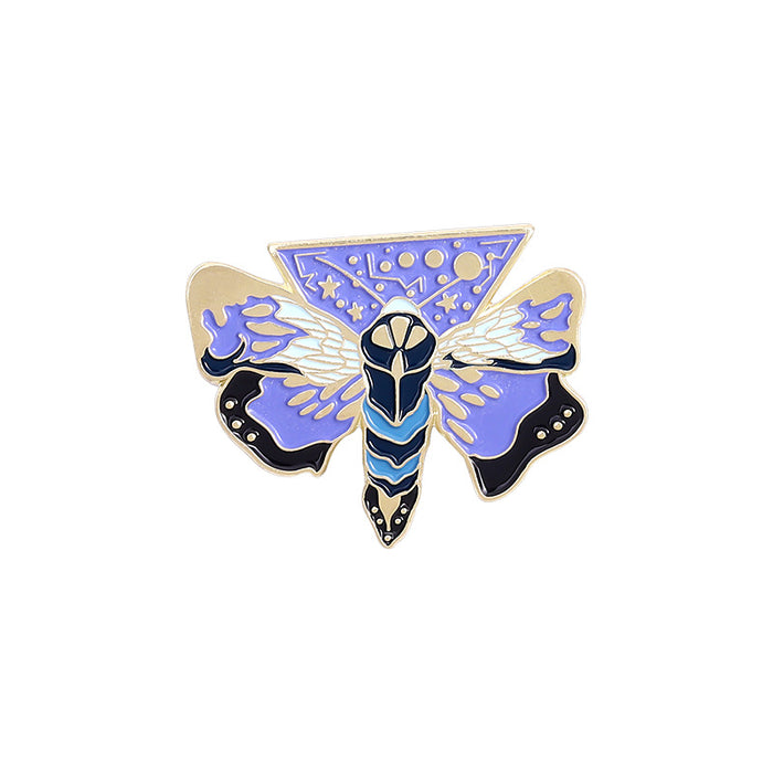 Wholesale Luminous Brooch Personalized Design Butterfly Moon Shape JDC-BC-BL020