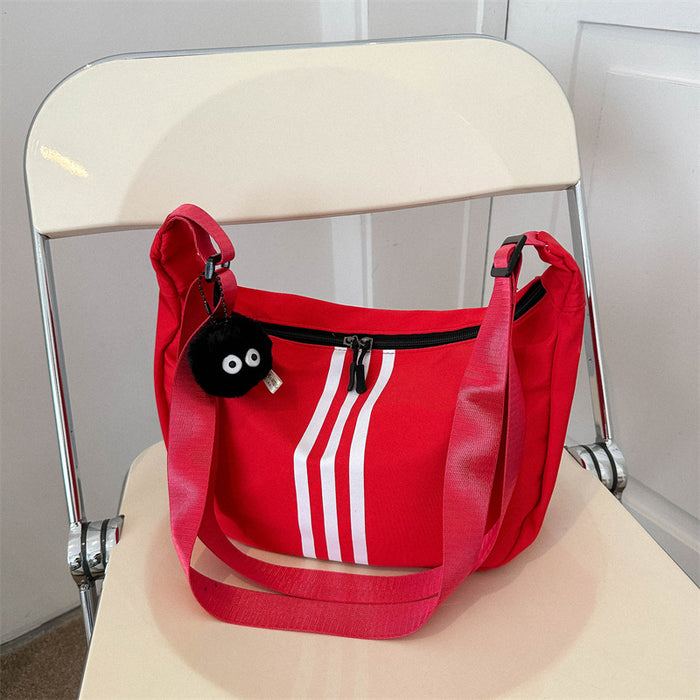 Wholesale Bag niche design, high-end striped crossbody bag