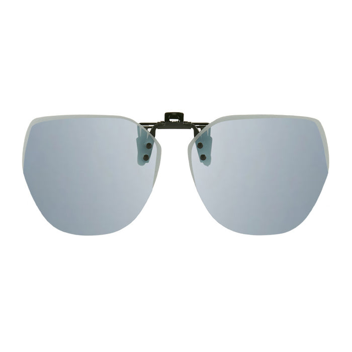 Wholesale upturn sunglasses polarized clip frameless polygonal men's and women's sunglasses clip