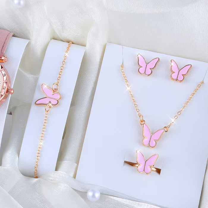 Wholesale Alloy Electroplated Black Butterfly Jewelry Set - Stylish Party Wear Jewelry Accessory