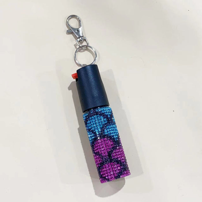 Wholesale Colored Diamond Keychain Perfume Bottles JDC-KC-YingH017