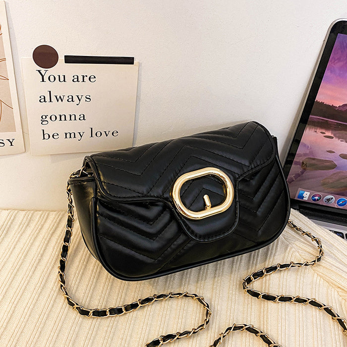 Wholesale One-shoulder Embroidery Chain Crossbody Small Square Bag JDC-SD-HT009