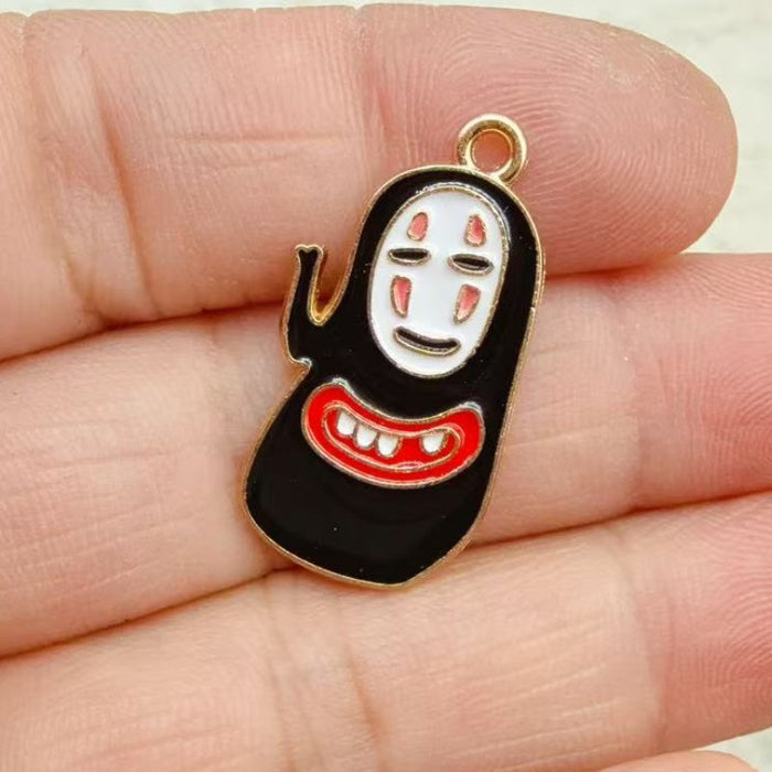 Wholesale 10pcs Anime Alloy Oil Drip DIY Pendant Decoration Ornament