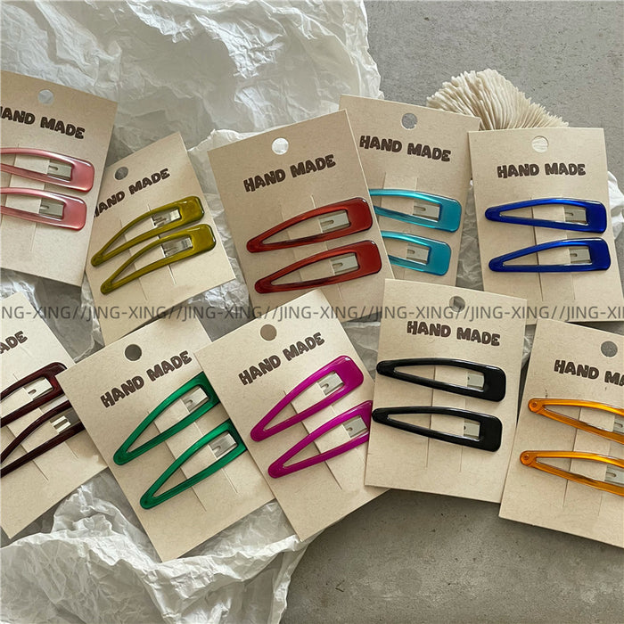 Wholesale New colored oil droplet bangs clip