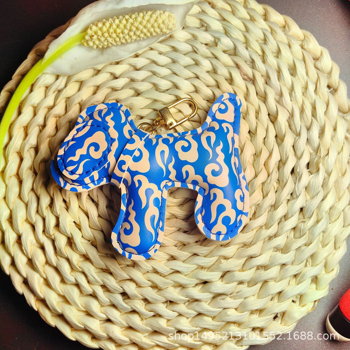 Wholesale Creative Keychain Printed Leather Women's Bag Pendant Exquisite Doll Creative Gift