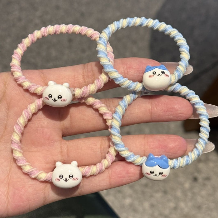 Wholesale Cute Hair Loop Cartoon Girl's Head Rope Rubber Band Internet Popular Hair Rope