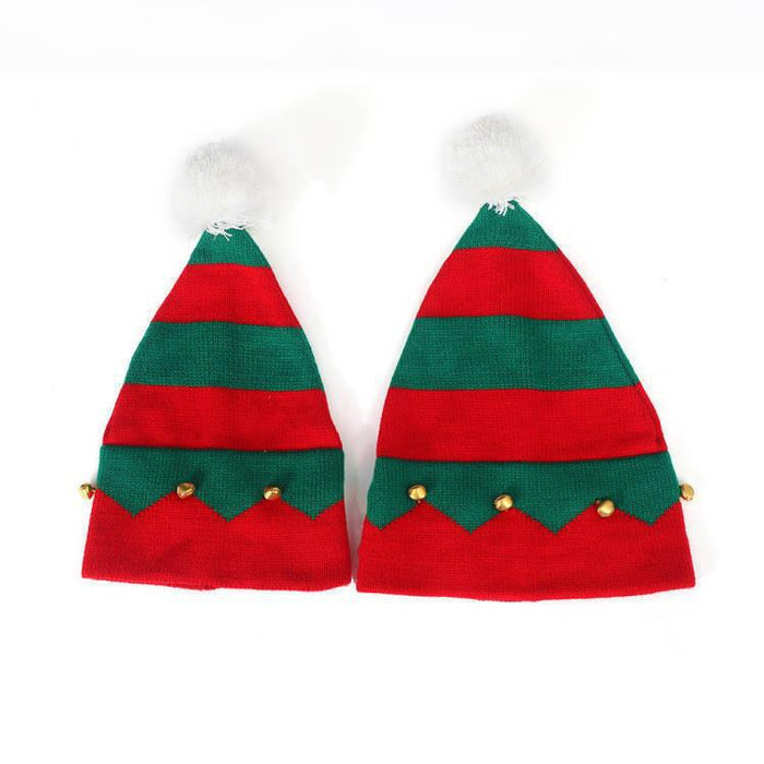 Wholesale  bell ball Christmas hat  knitted wool hat