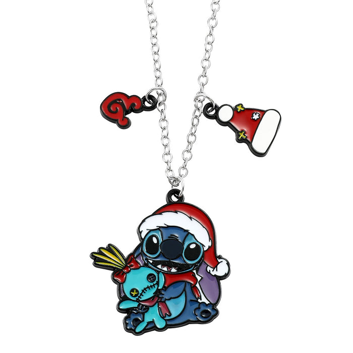 Wholesale Christmas  Necklace Peripheral Cute Cartoon Pendant Necklace Jewelry