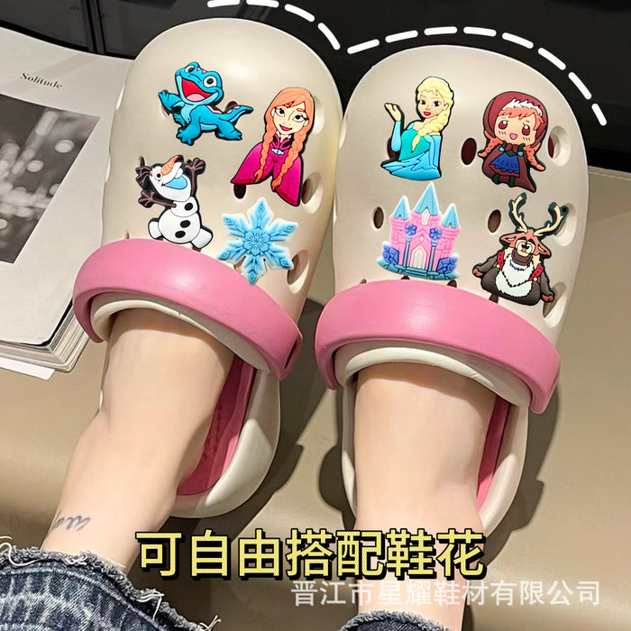 Wholesale PVC soft rubber shoe buckle accessories, shoe accessories, hole shoes, creative cartoon accessories, shoe flowers, spot wholesale