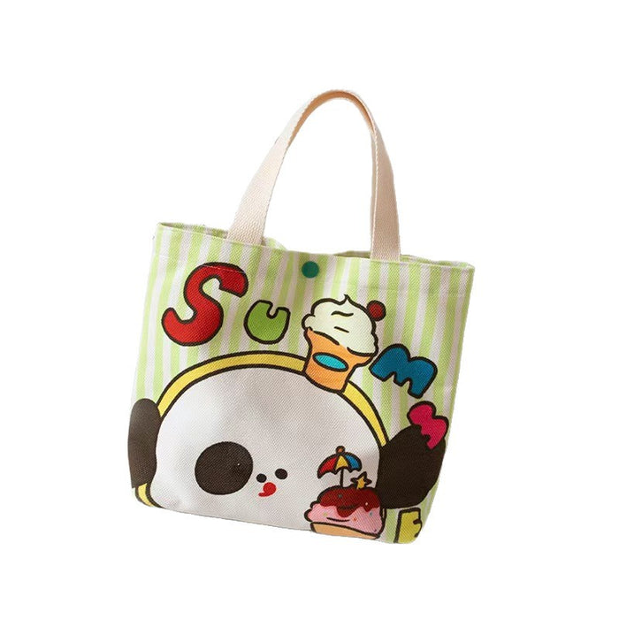 Wholesale Canvas bag, tote bag, cute bento bag, student cartoon, large capacity, new style for class