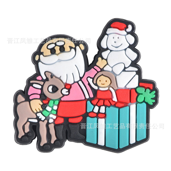 Wholesale 50pcs Christmas Shoes Charms  soft rubber shoes accessories decoration