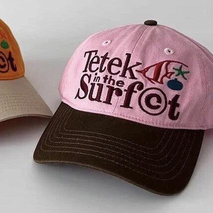 Wholesale New niche contrasting color embroidered retro duckbill cap versatile couple sun shading baseball cap