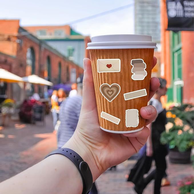 Wholesale 120pcs Vintage stickers waterproof scrapbook aesthetic stickers water bottle brochure stickers