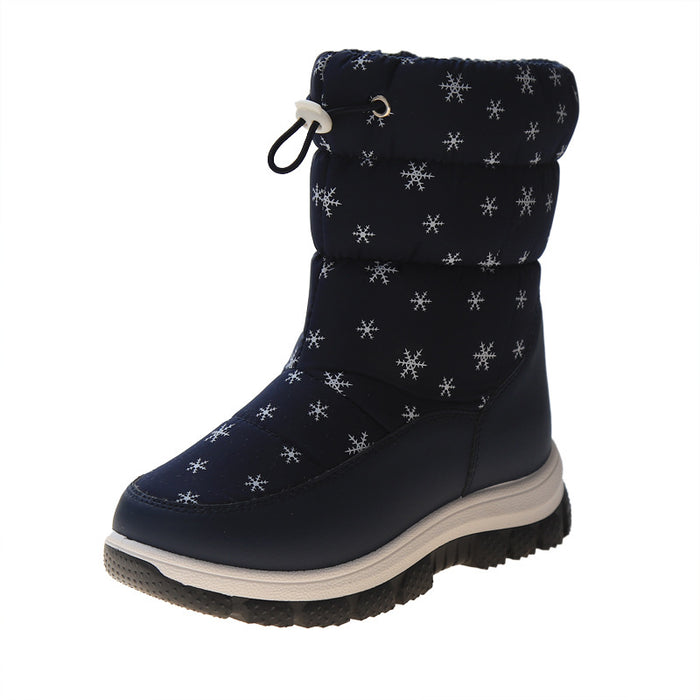 Wholesale A Pair/ Children's Snow Boots High Cut Cute and Fashionable Cotton Shoes Casual and Warm Boots JDC-KS-SB003