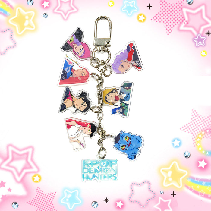Wholesale 5pcs/ set Kpop Acrylic Keychain Bag Charm