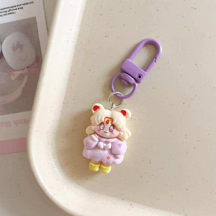 Wholesale Cute keychain pendant, student cartoon backpack ornament, backpack accessory